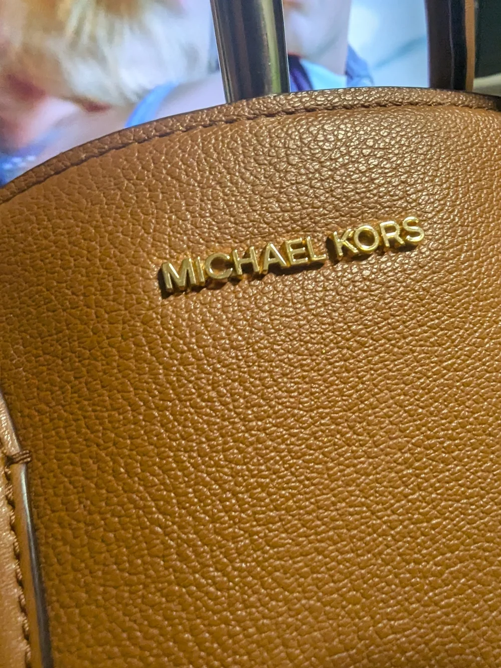Michael Kors Brown Leather Satchel Handbag